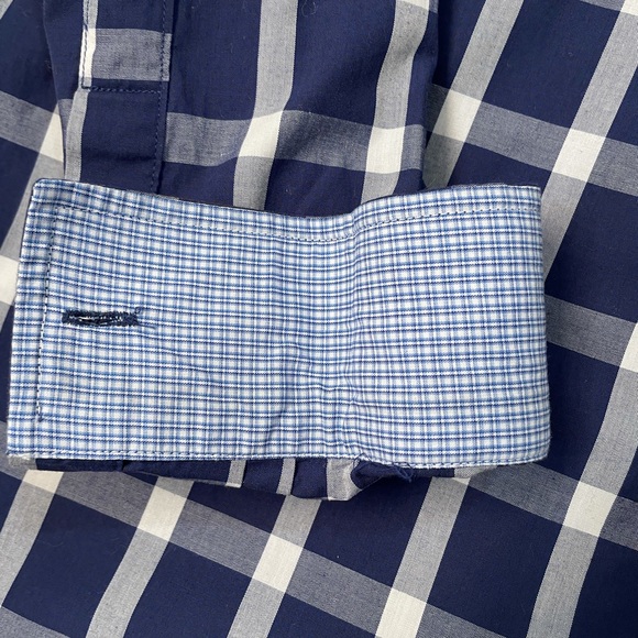 Nick Graham Blue Plaid Button Up Shirt - Picture 3 of 9